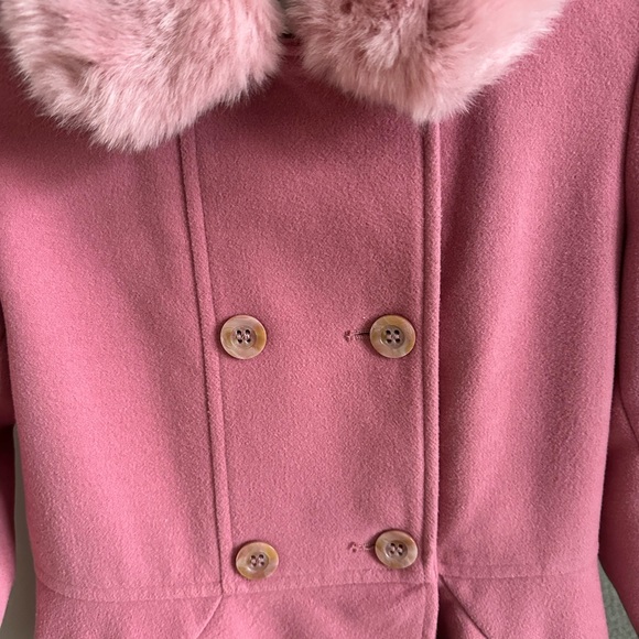 Monsoon Girls Dressy Swing Coat in Rose Size 9-10y in GREAT CONDITION - Picture 3 of 4